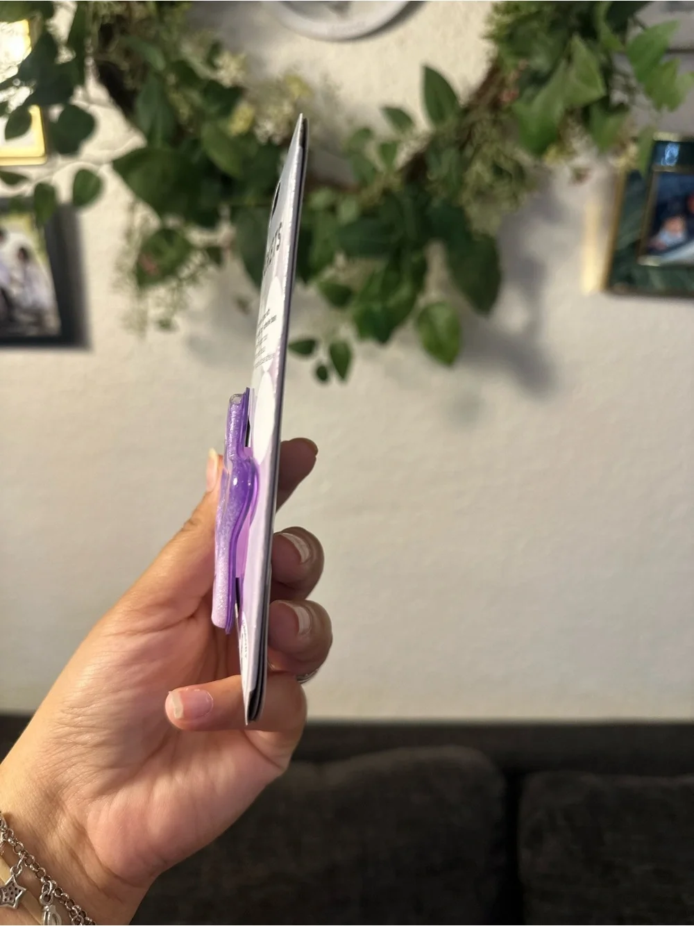 PopSocket PopTop Purple Glitter Star Phone Grip